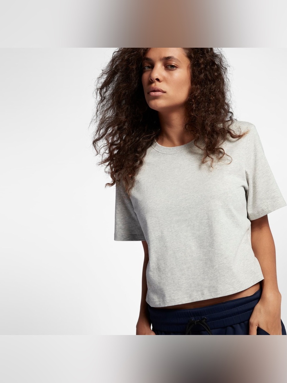 Women’s Nike Lab Essentials Crewneck Cropped Tee